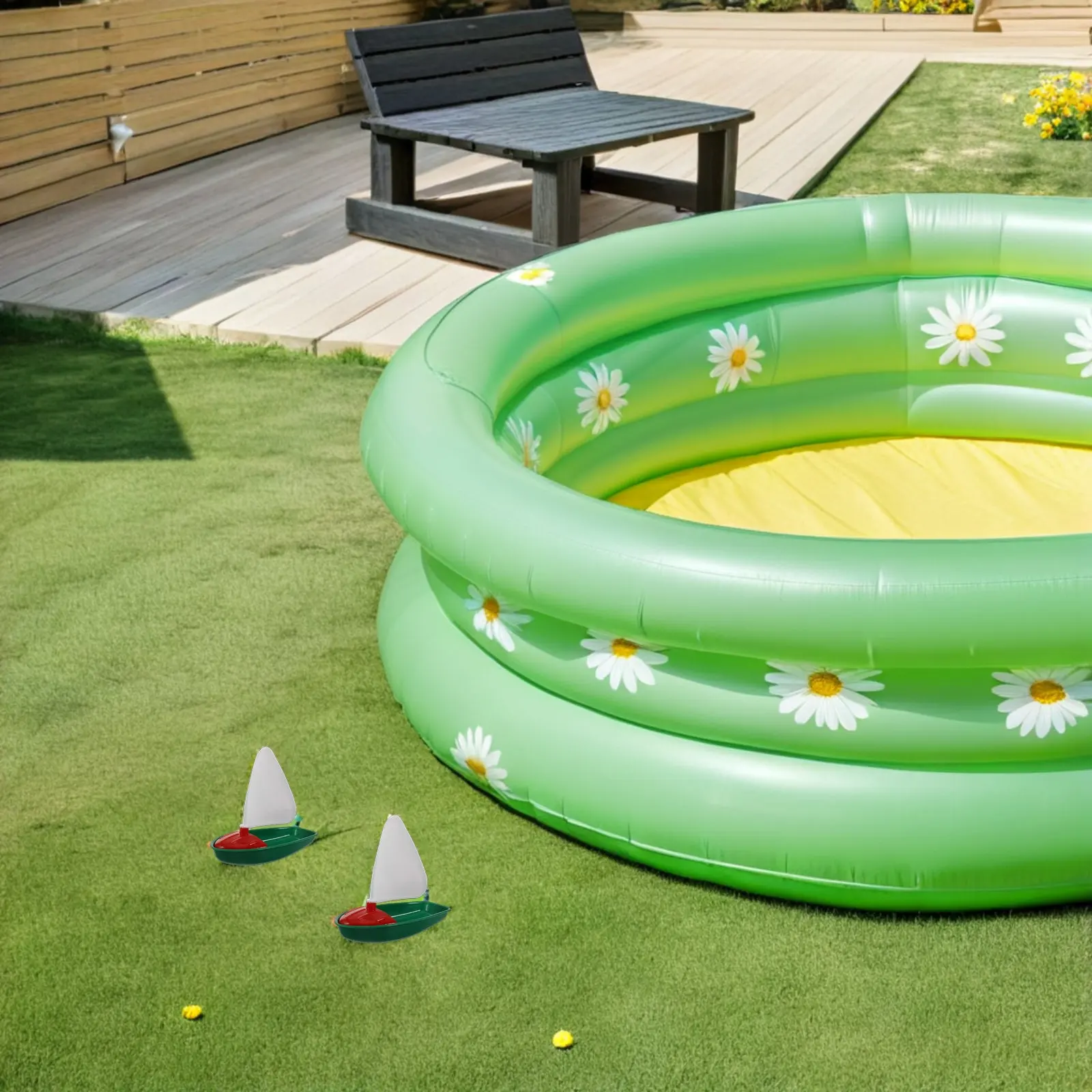 6-teiliges Set Kinder-Wasserfahrzeuge, Leichte Schwimmende Segelboote für Pool, Bad, Strand, Outdoor-Wasserspiele und Visuelle Entwicklung