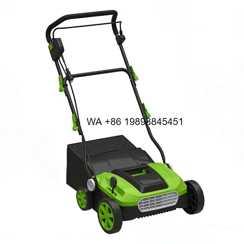 Wmwmnu for 370mm Lawn Scarifier and Aerator 2 in 1 Grass Dethatcher Rake Lawn Raker