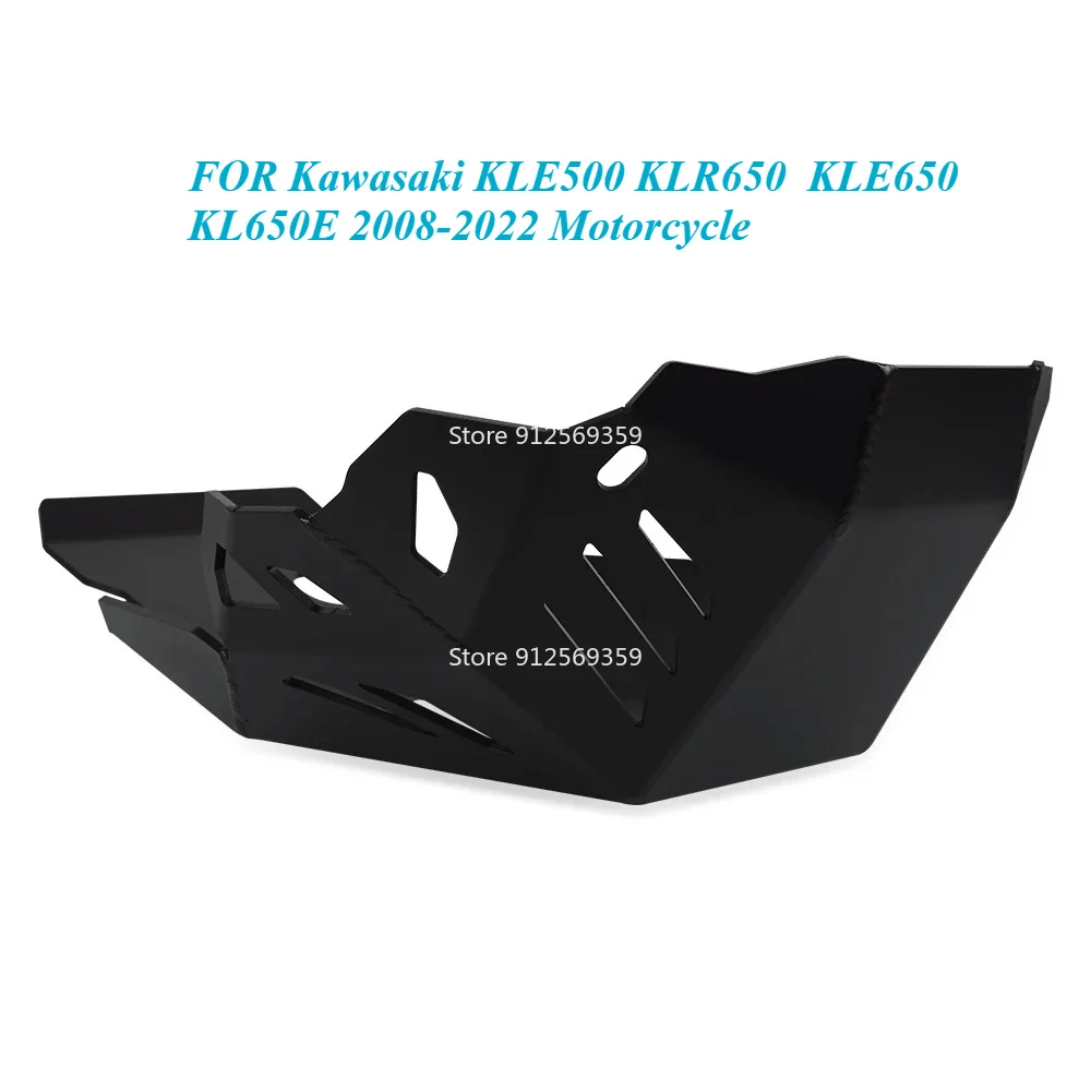 FOR Kawasaki KLE500 KLR650  KLE650 KL650E 2008-2022 Motorcycle Skid Plate Sump Bash Frame Guard Protection Under Engine Cover