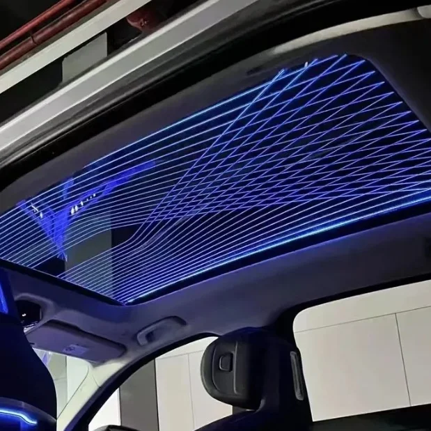 Custom Starry Sky Pattern Daytime Running Light New 7 Series Panoramic Interior Ambient Light Full Car Luminous Upgrade Kit