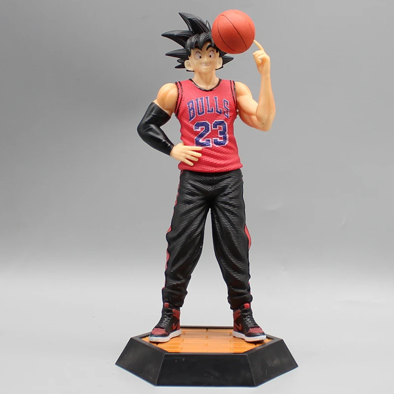 23cm Dragon Ball Goku Figures GK Son Goku Basketball Series Action Figures Anime PVC Collection Model Peripheral Birthday Toys