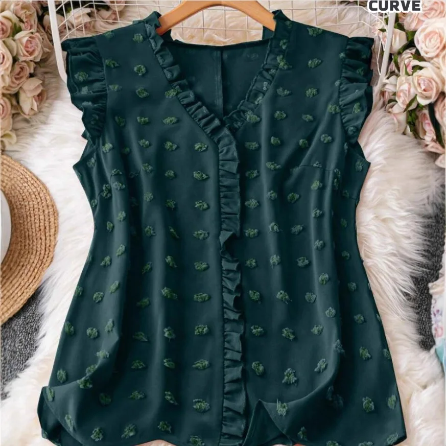 

Women's Cool Sleeveless Top Loose V-neck Small Fresh Shirt