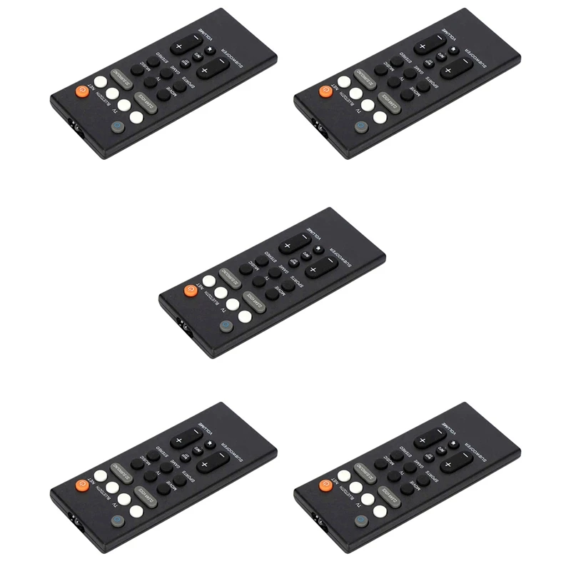 Hot TTKK 5X Remote Control ABS Speaker Replacement Remote Controller For Yamaha YAS-209 YAS-109 Speaker