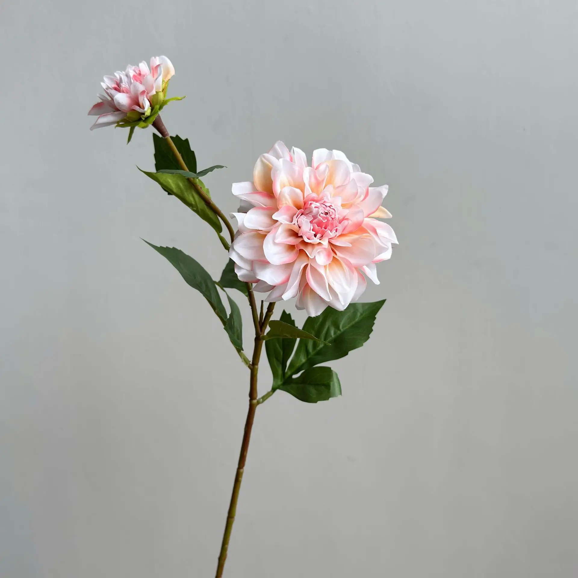 3-teiliges Set mit 2-köpfigen, feuchtigkeitsspendenden Dahlien, künstliche Blumen für die Heimdekoration, künstliche Dahlien, DIY-Brautstrauß, Hochzeitstisch-Blumendekoration – Detail 38