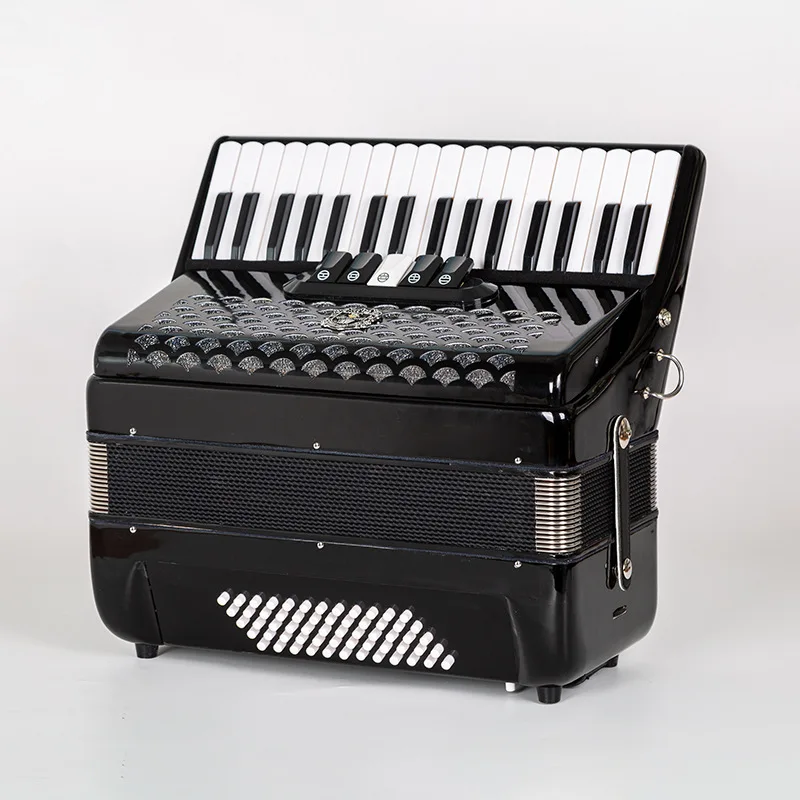 

Keyboard accordion Three-row reed wooden accordion Special musical instrument for adults to practice