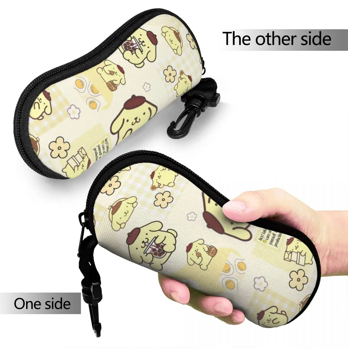 Pom Pom Purin Glasses Case Protective Cute Cartoon Eyeglasses Storage Box Office Sunglasses Box