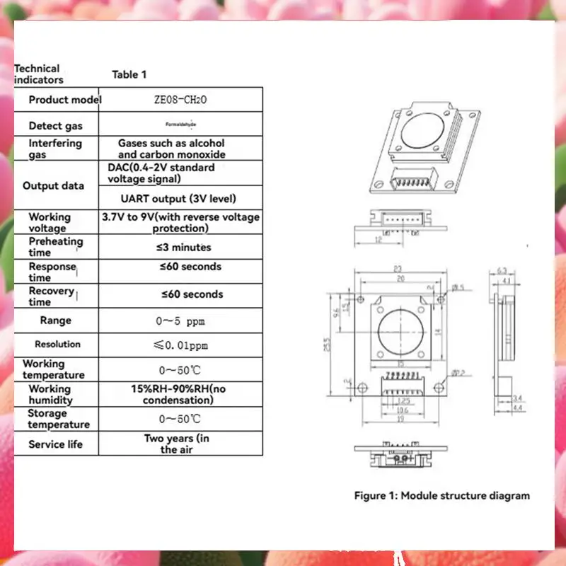 

Модуль измерения формальдегида Модуль измерения концентрации для измерения формальдегида-ABJU