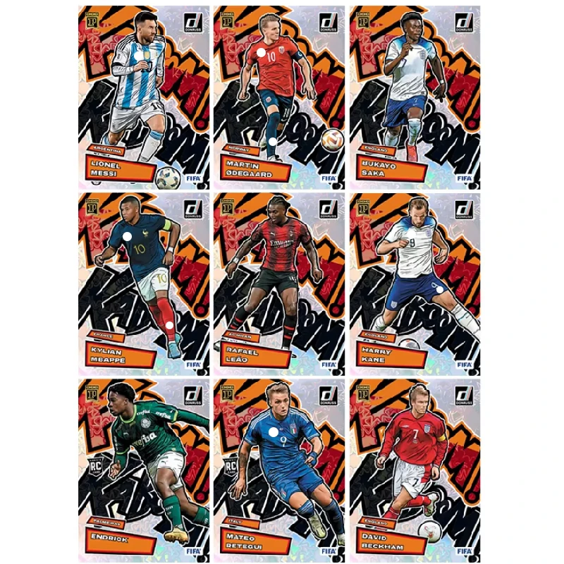 

Diy Homemade Panini Football Star Card Lionel Messi Neymar Kylian Mbappe Character Collection Card Cartoon Toys Christmas Gift