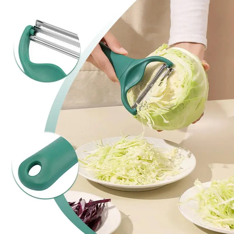 Cabbage Slicer Shredder Handheld Double-headed Potato Peeler Stainless Multi-function Vegetable Cucumber Chopper Kitchen Gadgets