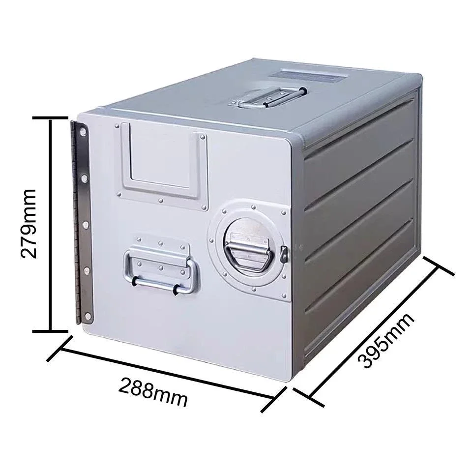 Metal Outdoor Picnic Camping Style Travel Storage Box Aluminum Alloy Aircraft Storage Box Removable Drawer Storage Box Simple