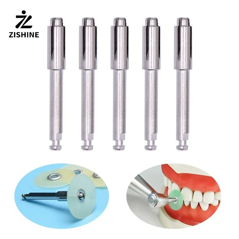 

5-piece set of dental polishing disc handle clamp stainless steel polishing disc accessories cross chuck polishing disc handle