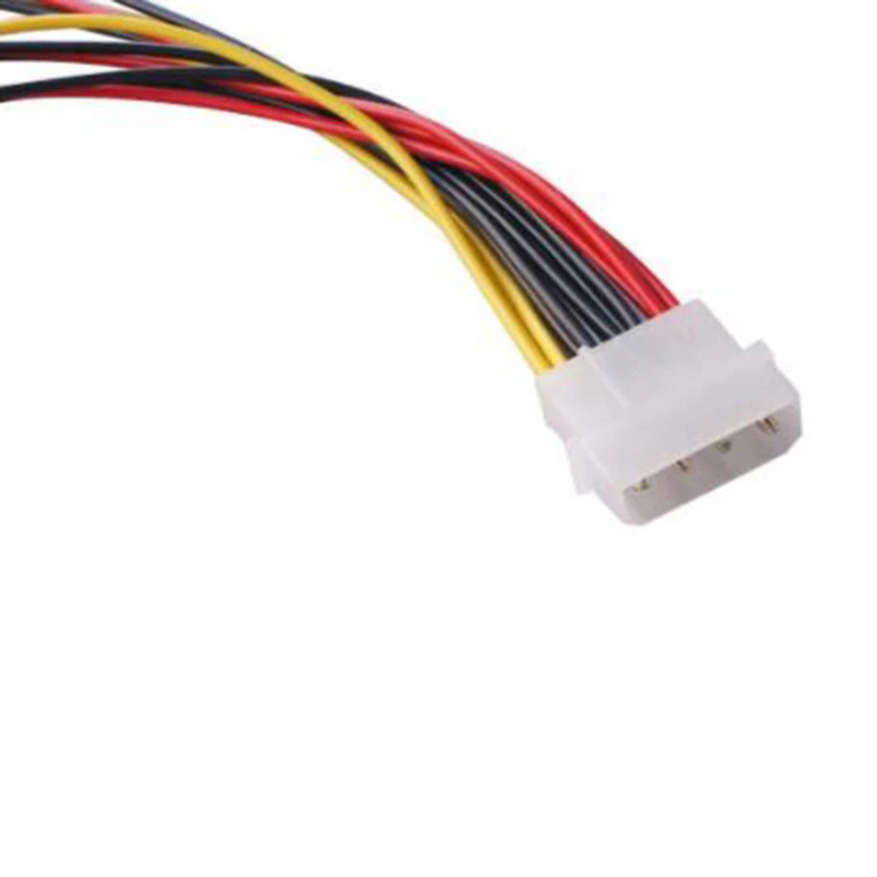 SATA 어댑터 케이블, 하드 드라이브 전원 공급 장치 케이블, IDE 4 핀 수-3 포트 SATA 암 스플리터, 20cm