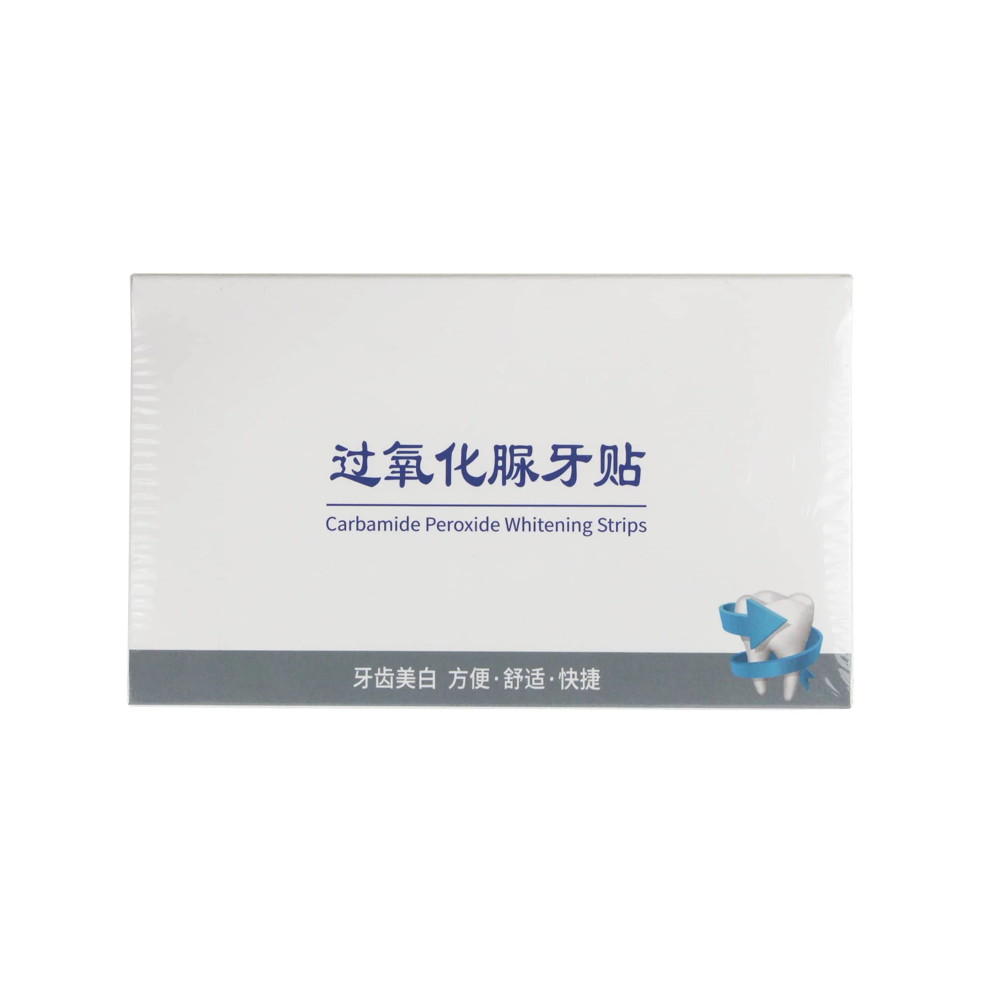 

Carbamide Peroxide Teeth Whitening Strips for Extrinsic Tooth Stains, 15% Concentration, 10 Strips/Box