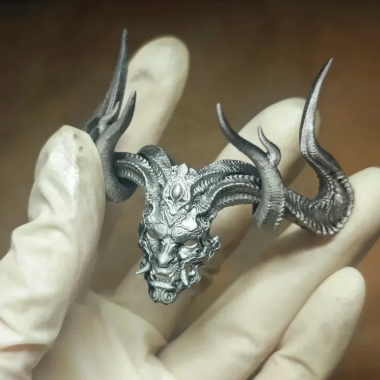 Black Myth Wukong Power King Mask Domineering Pendant Personality Trendy Retro Pendant Fashion Style Handsome Pendant