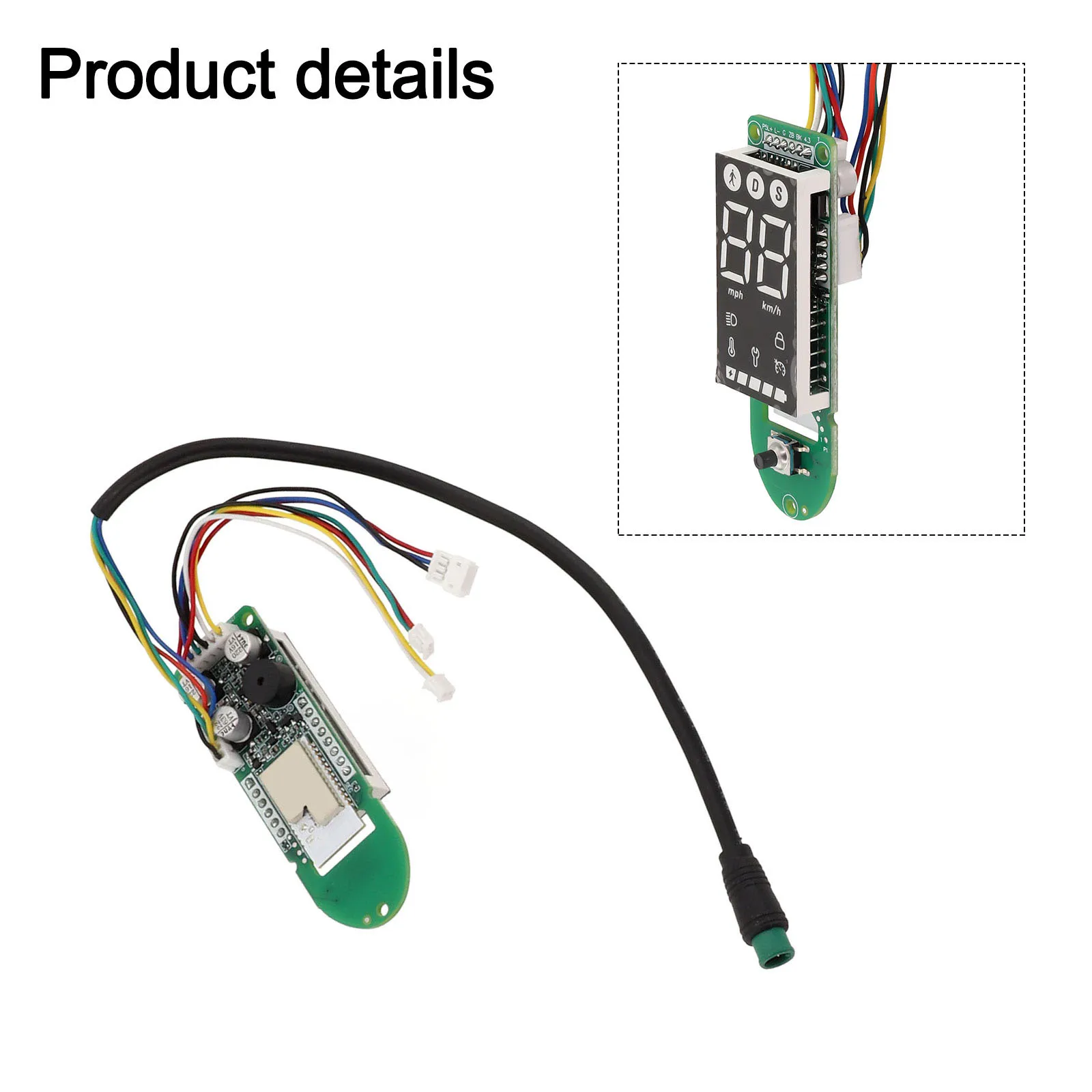 

Electric Scooter Controller Electric Scooter Dashboard Electric Scooter Replacement Long-term Use Aluminum Material Green Color