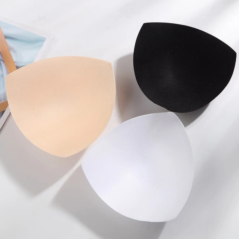 3/1Pairs Triangle Sponge Push Up Bra Pads Set Women Invisible Insert Swimsuit Bikini Breast Enhancers Chest Cup Pads Accessories