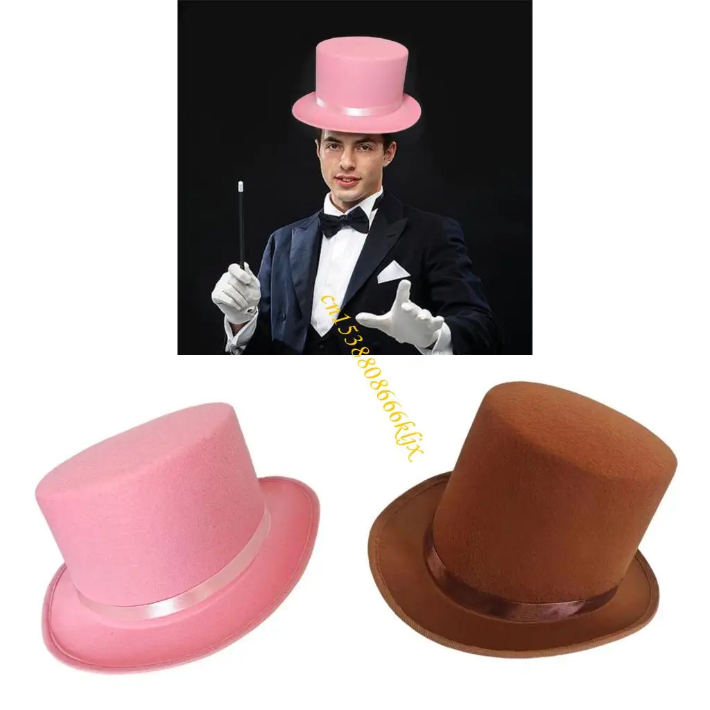 

Новинки Felts Top Hat Magicians Top Hat Halloween Cosplay Costum