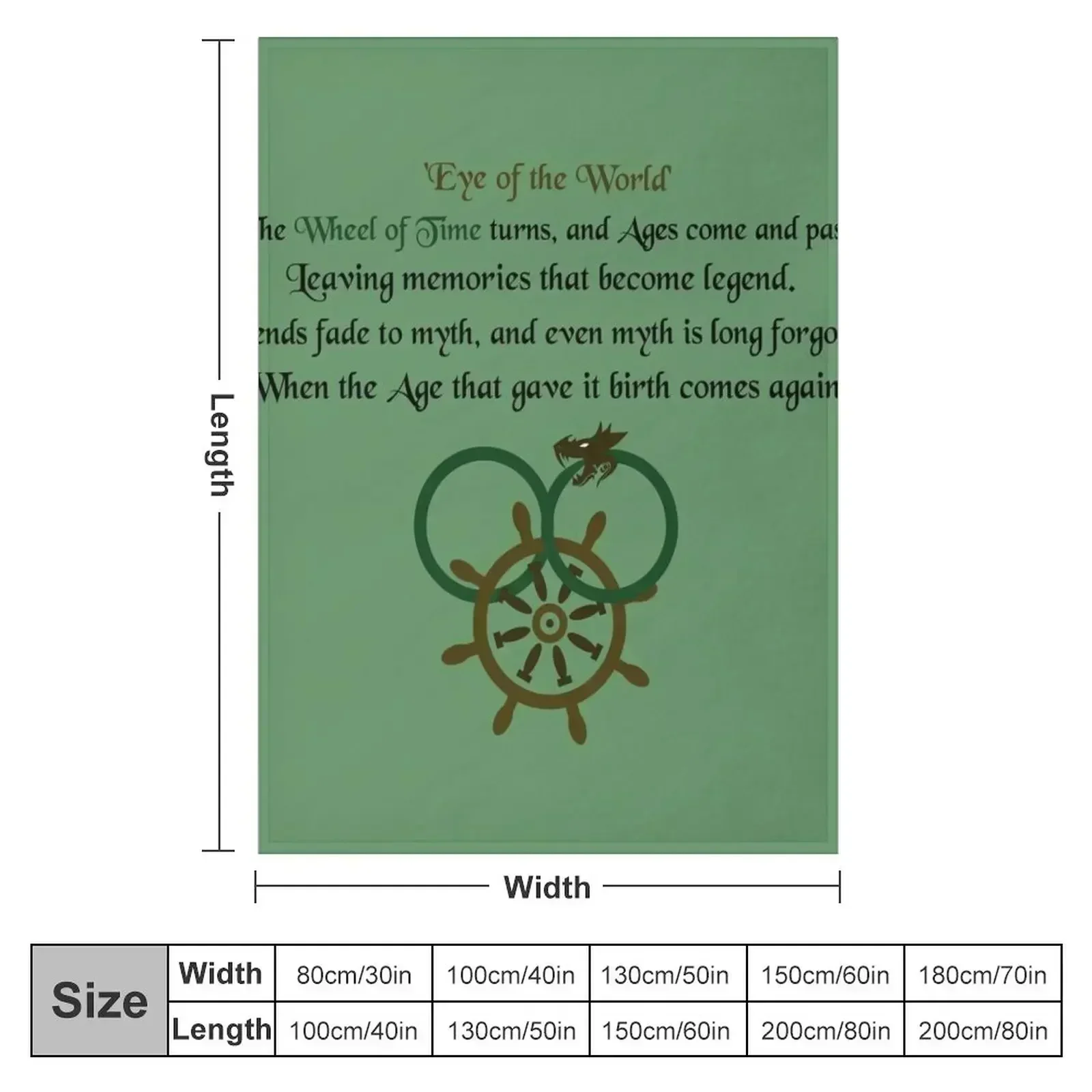 Thus Spins the Wheel of Time Throw Blanket Decorative Sofa Picnic sofa bed Decoratives Large Bed Fashionable Blankets