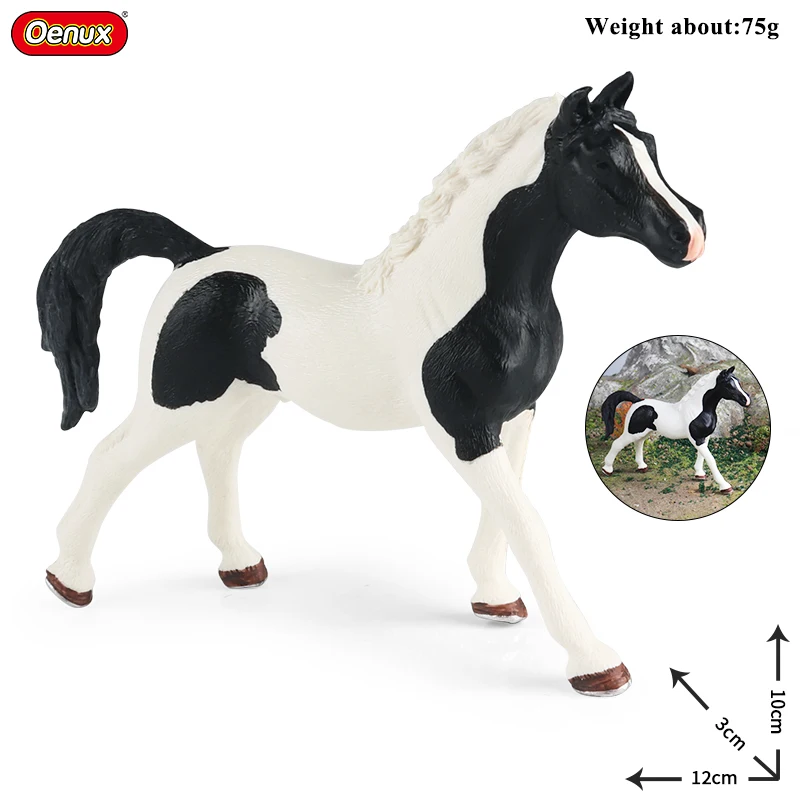 Farm Animals Steed Foal Clydesdale Arabian Horse Model Action Figures Equestrian PVC Collection Education Kids Toys Gifts