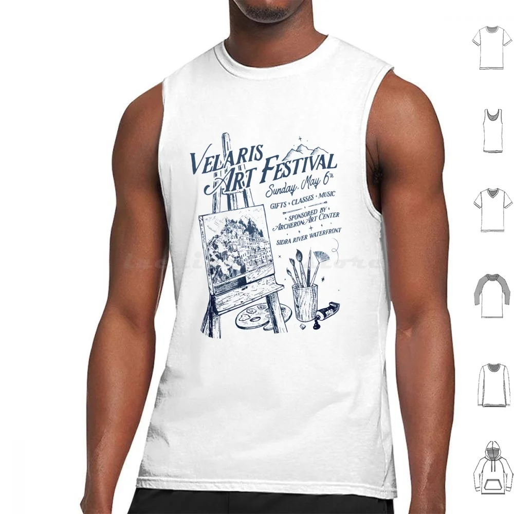 Velaris Art Festival Acotar Tank Tops Print Cotton A Court Of Thorns And Roses Acotar Spill The Tea Sarah J Maas Throne Of
