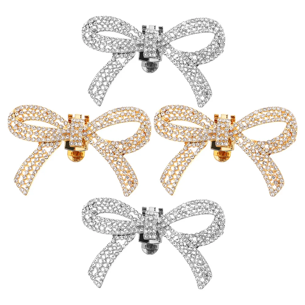 

Rhinestone Shoe Clips For Women Detachable Alloy Buckle Decorative Shoe Accessories Sparkling Clip On Embellishments For