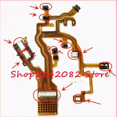 Новый основной гибкий кабель для задней панели объектива для цифровой камеры CANON Powershot G7 G9, запасная часть с разъемом и датчиком