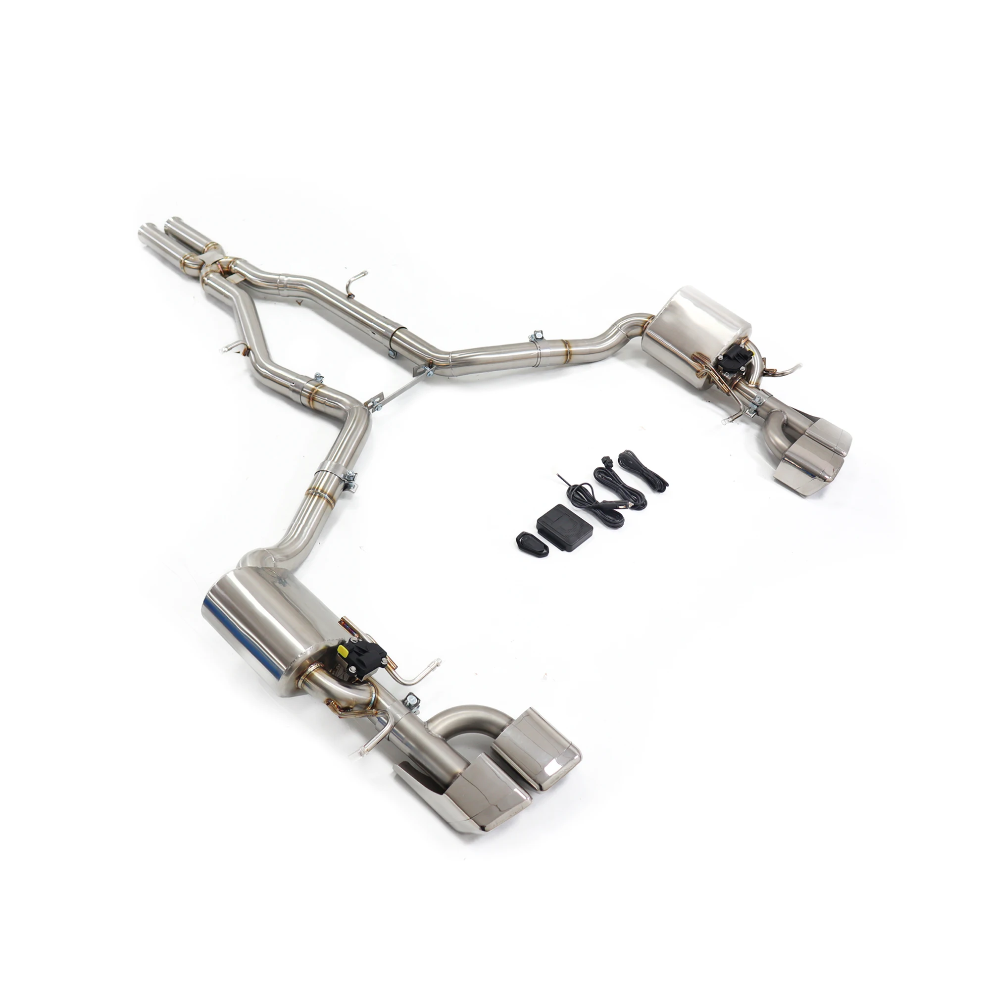 

Stainless Steal Exhaust System For Mercedes-Benz CLS63 AMG W218 M157 5.5T Catback Valve Sport Exhaust System Tips