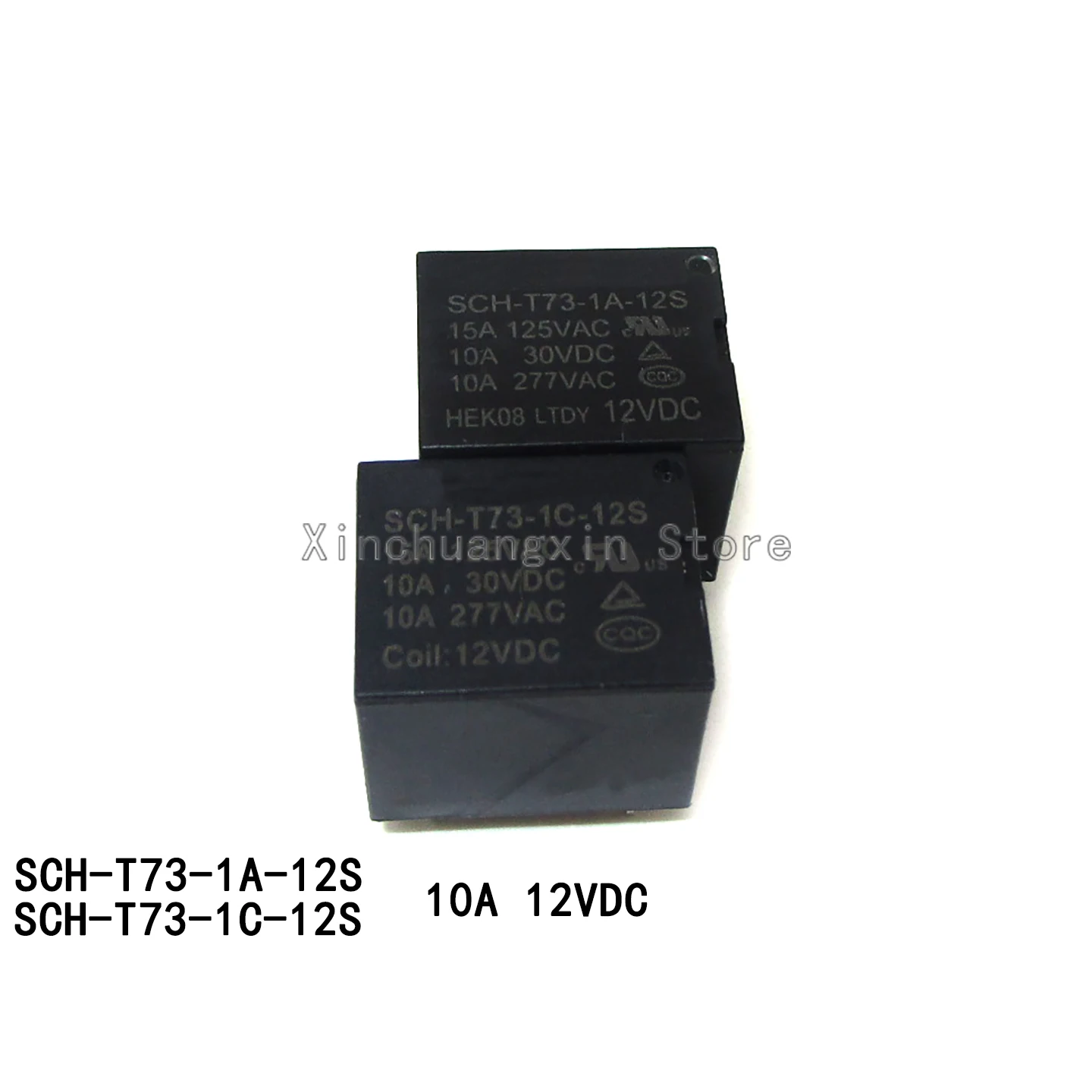 5PCS SCH-T73-1A 1C-12S 10A 12VDC 4-pin/5-pin Power Relay