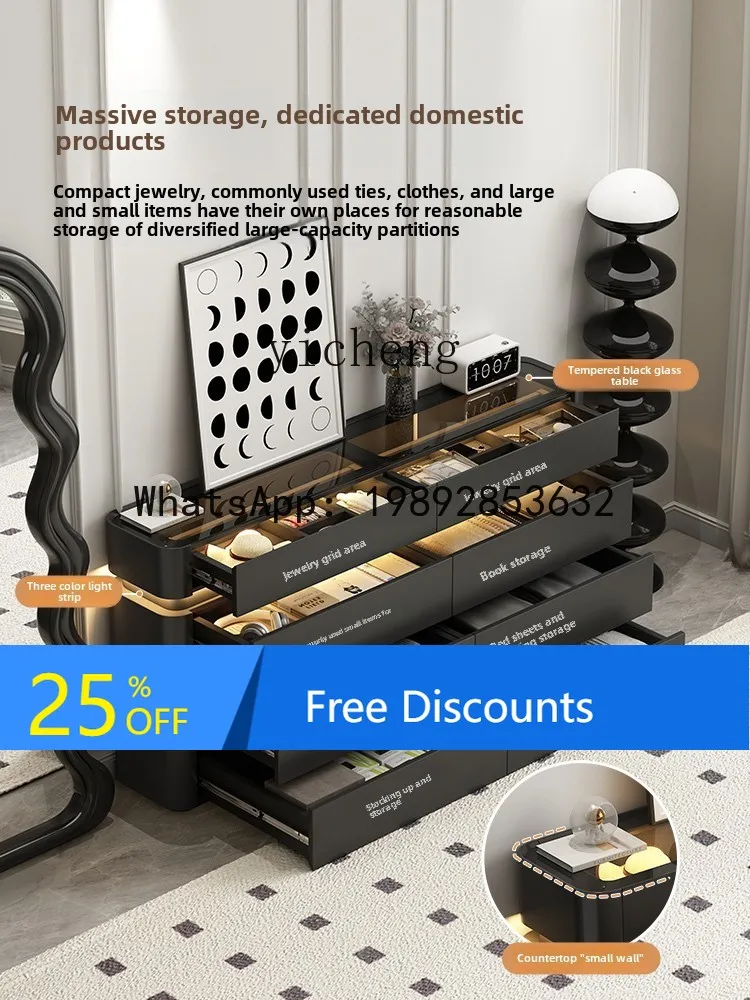 all-solid wood eight-bucket cabinet, simple modern retro decorative cabinet, living room wall locker