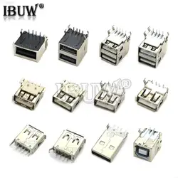 5Pcs USB Type A Standard Port Female Solder Jacks Connector PCB Socket USB-A USB-B type