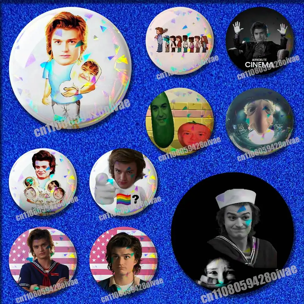 America USA Actor J-Joe Keery Insignia Badge Cover For Brooch Ornament 75mm 25mm 44mm 32mm 58mm Round Pin