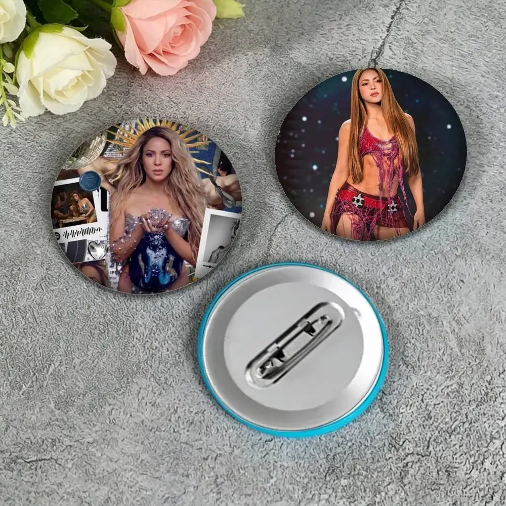 Shakira Las Mujeres Ya No Lloran 25mm 32mm 44mm 58mm 75mm Brooches Badges Pins for Accessories Gift