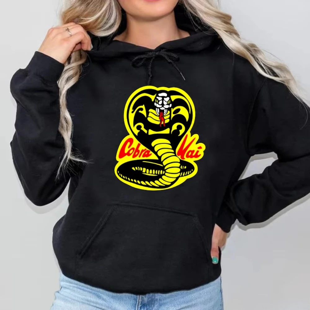 

Women's Cobra Kai Cool Pattern Print Hoodie Fashion Outdoor Street Women's Cobra Kai Sweatshirt Top