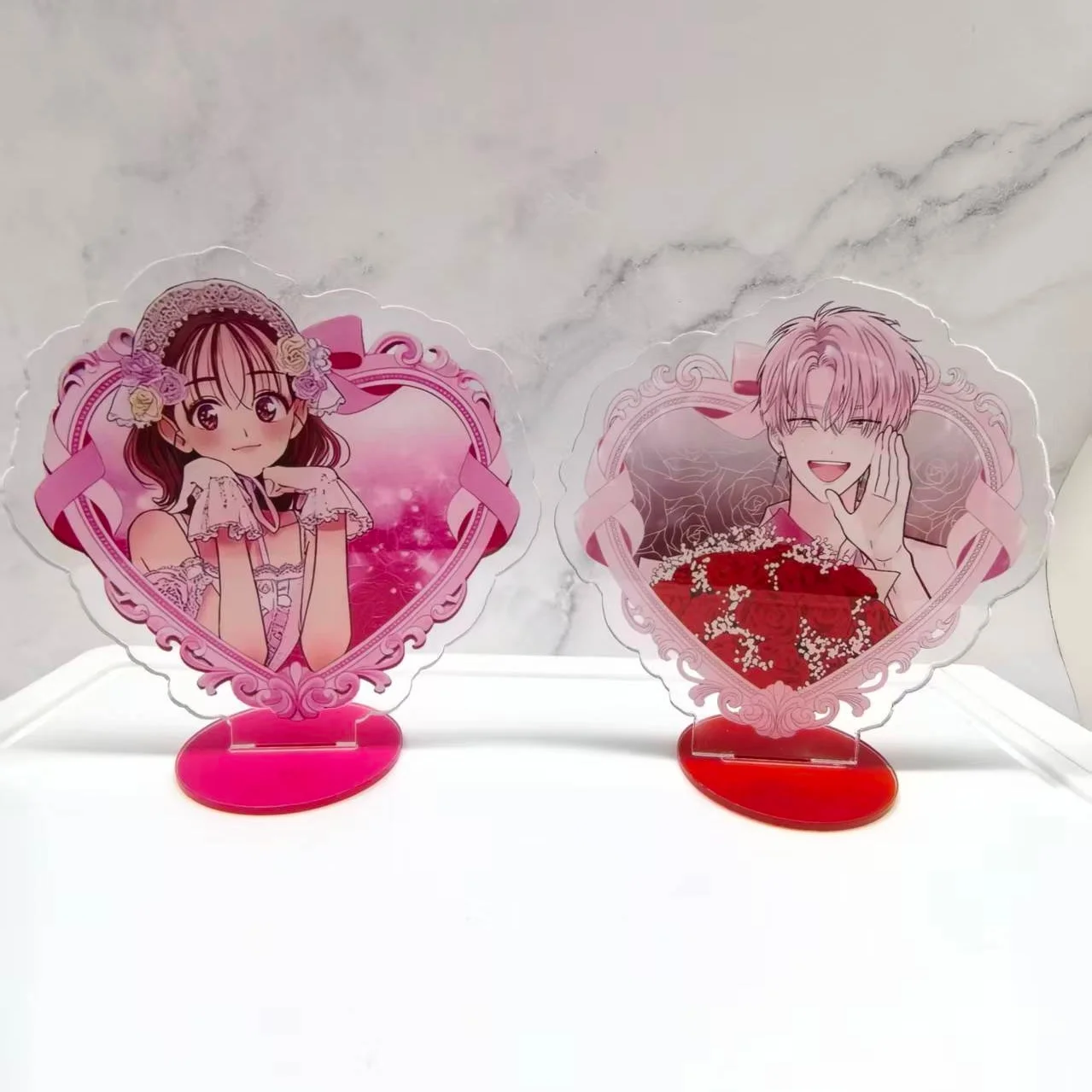 10cm Tamon's B-Side Which face does Tamon have now Tamon Fukuhara Love Heart Acrylic Stand Model Plate Desktop Ornaments Props