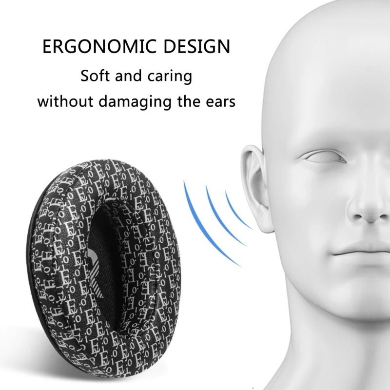 Orejeras de cuero proteico para auriculares Sennheiser Momentum 2,0, almohadillas suaves con esponjas, funda, almohadillas para los oídos, cojines para auriculares