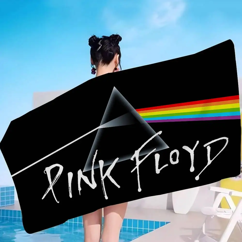 Rock Band P-Pink F-Floyd Microfiber Blanket Quick Drying Beach Towels Oversized Printing Super Absorbent Pool Towel Blanket