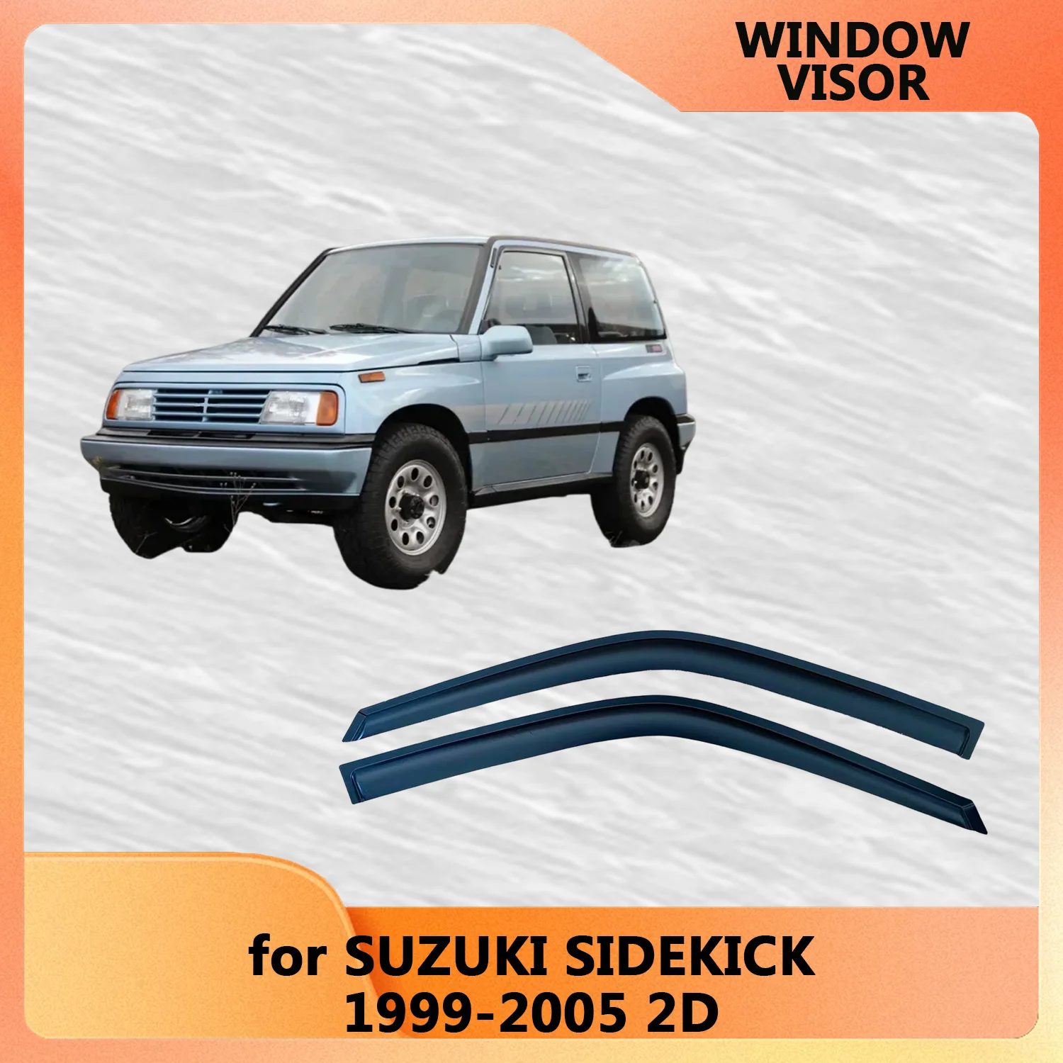 

Оконный козырек для SUZUKI SIDEKICK 1999 2000 2001 2002 2003 2004 2005, 2-дверные ветровые дефлекторы, защита от дождя, дверной козырек, вентиляционные шторы