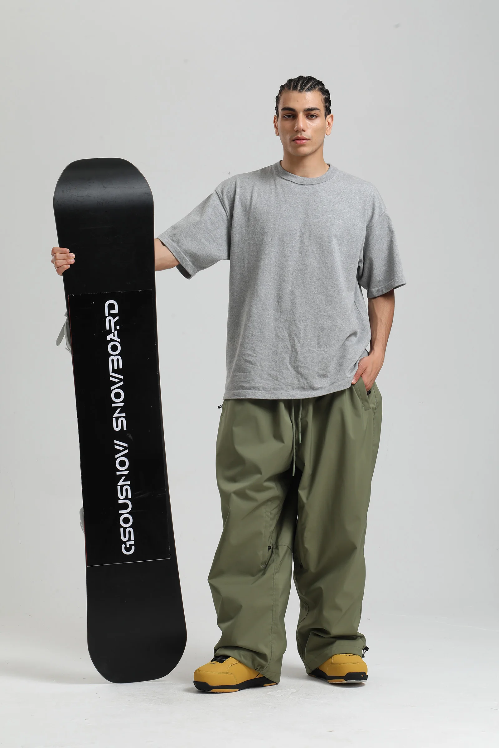 Gsou Snow 2025, Unisex-Cargohose mit lockerer Passform – wasserdichte, winddichte Snowboardhose für Damen und Herren, Winter-Schneeausrüstung – Detail 23