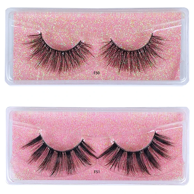 Lashes luzem hurtownie 30/50/100 Pairs 3d rzęsy z norek naturalne fałszywe rzęsy opakowanie makijaż miękkie grube puszyste rzęsy z norek luzem