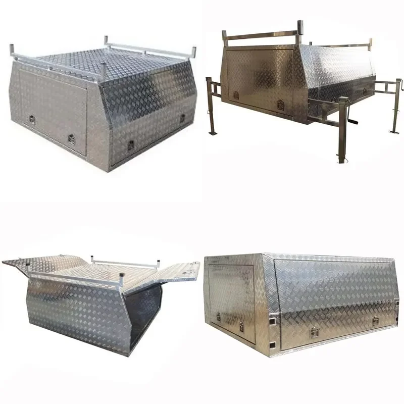 Waterproof CAIXIN Silver ISO9001 Certified Trailer Pickup Aluminum UTE Truck Tool Box Case Three Doors OEM Customized