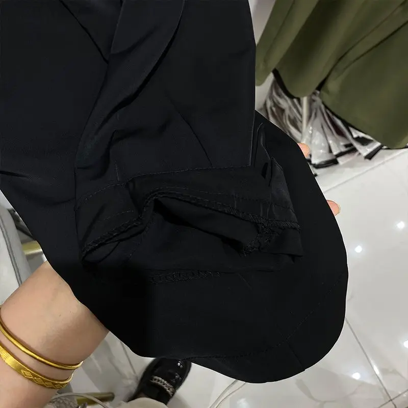 กางเกงฮาเร็มทรงหลวมไซส์ใหญ่ 300 สำหรับผู้หญิง ใส่สบายช่วงฤดูร้อน ขา 9 ส่วน เอวต่ำ ทรงหลวม ขากว้าง เอวสูง