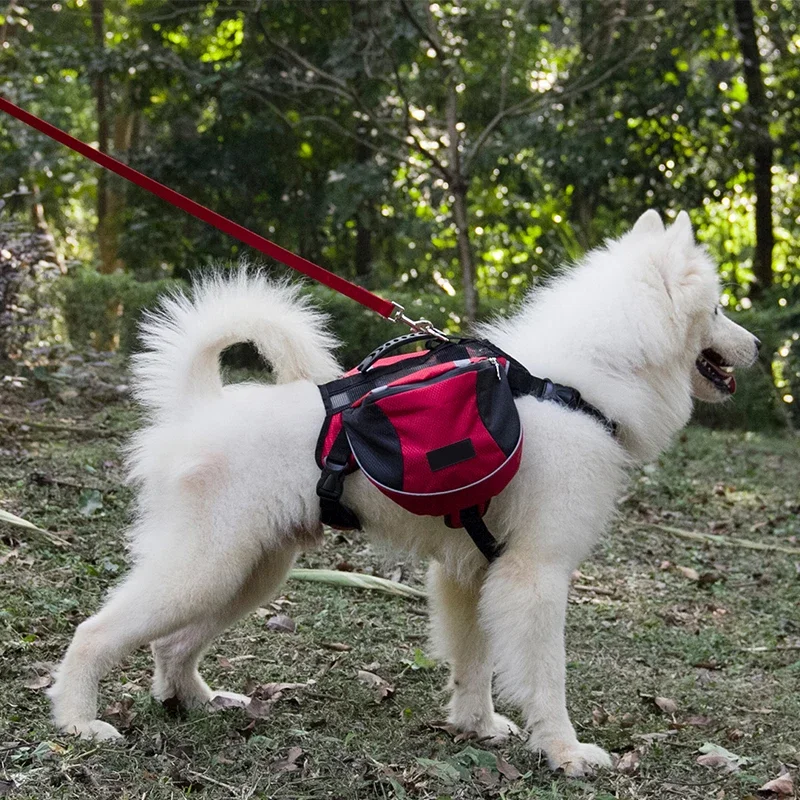 Saddlebags Pack Dog Reflective Hound Outing Camping Backpack Saddle Bag For Small Medium Large Lightweight Backpack Pet Items