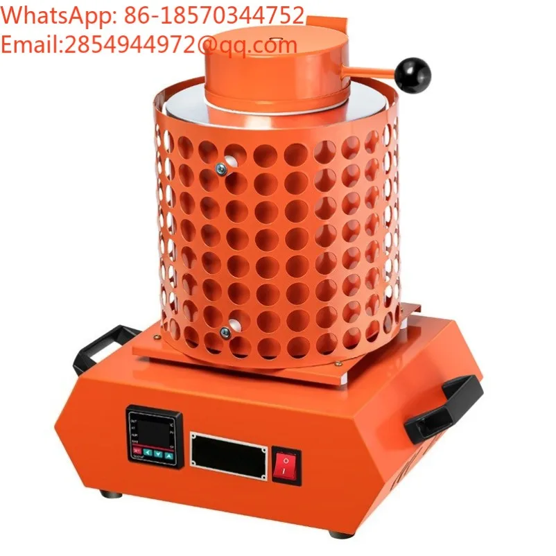 2nd‑Generation Mini Metal Melting Furnace High‑Temperature Lab Electric Melter for Gold Silver Copper Aluminum with Crucible