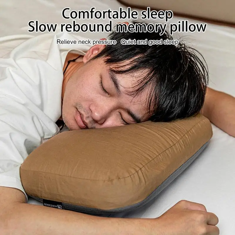 

Camping Pillows Portable Camping Pillows Compressible Camp Pillow With Washable Cover Ergonomic Neck Pillow For Travel Camping