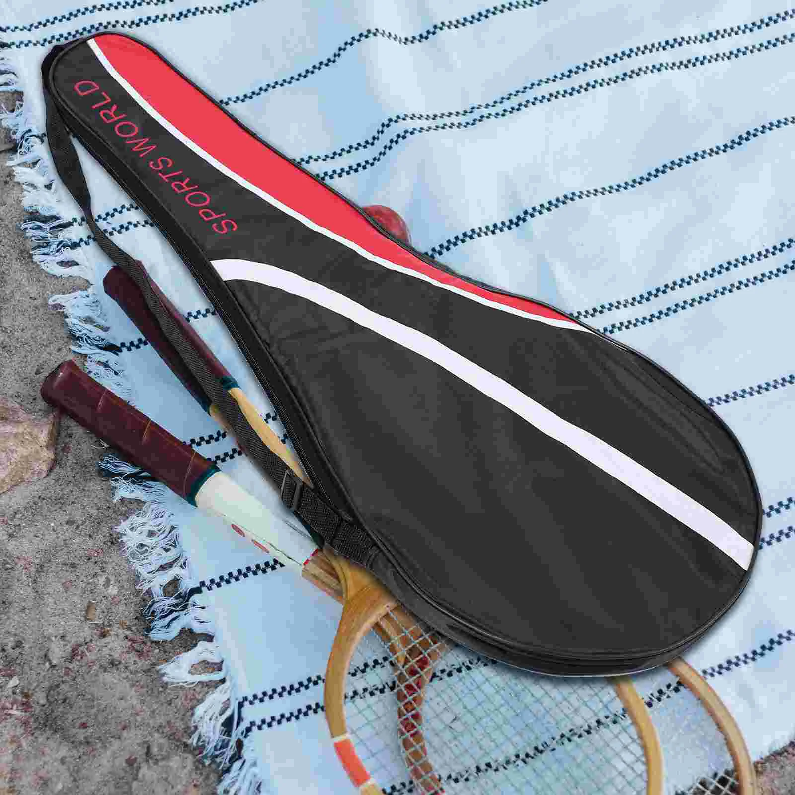 Badminton Racket Bag Easy Close Tennis Backpack Waterproof Racquet Oxford Cloth Storage