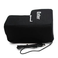 Soft USB Enter Key Vent Pillow Computer Button Return Key For Offices Decompression Pillow Stress Relief Toy Enter Huge Button