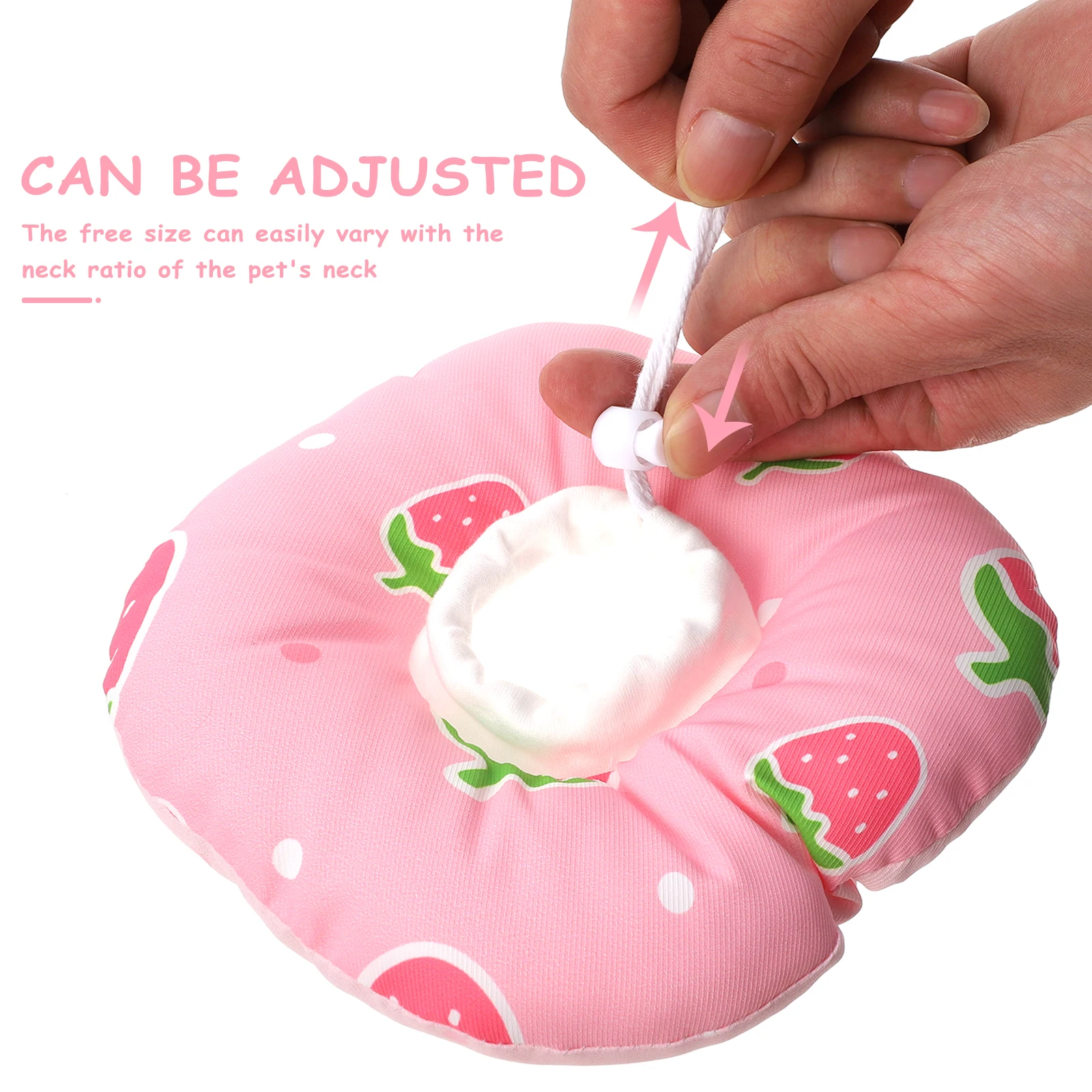 

Pet Licking Head Cover Cone for Healing Cat Wound Recovery Collar Puppy Reflective Post-surgery Neck Cotton