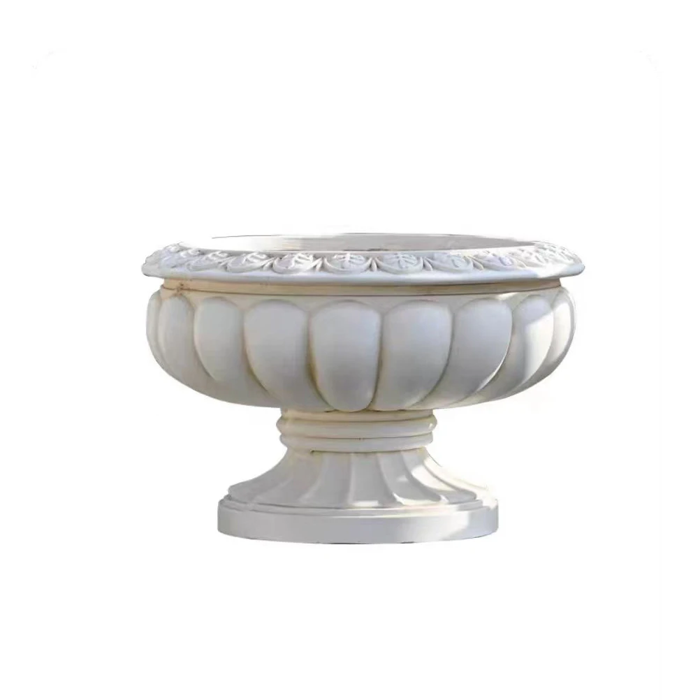 magnesium oxide yard planter garden ornament flowerpot house decoration element vase