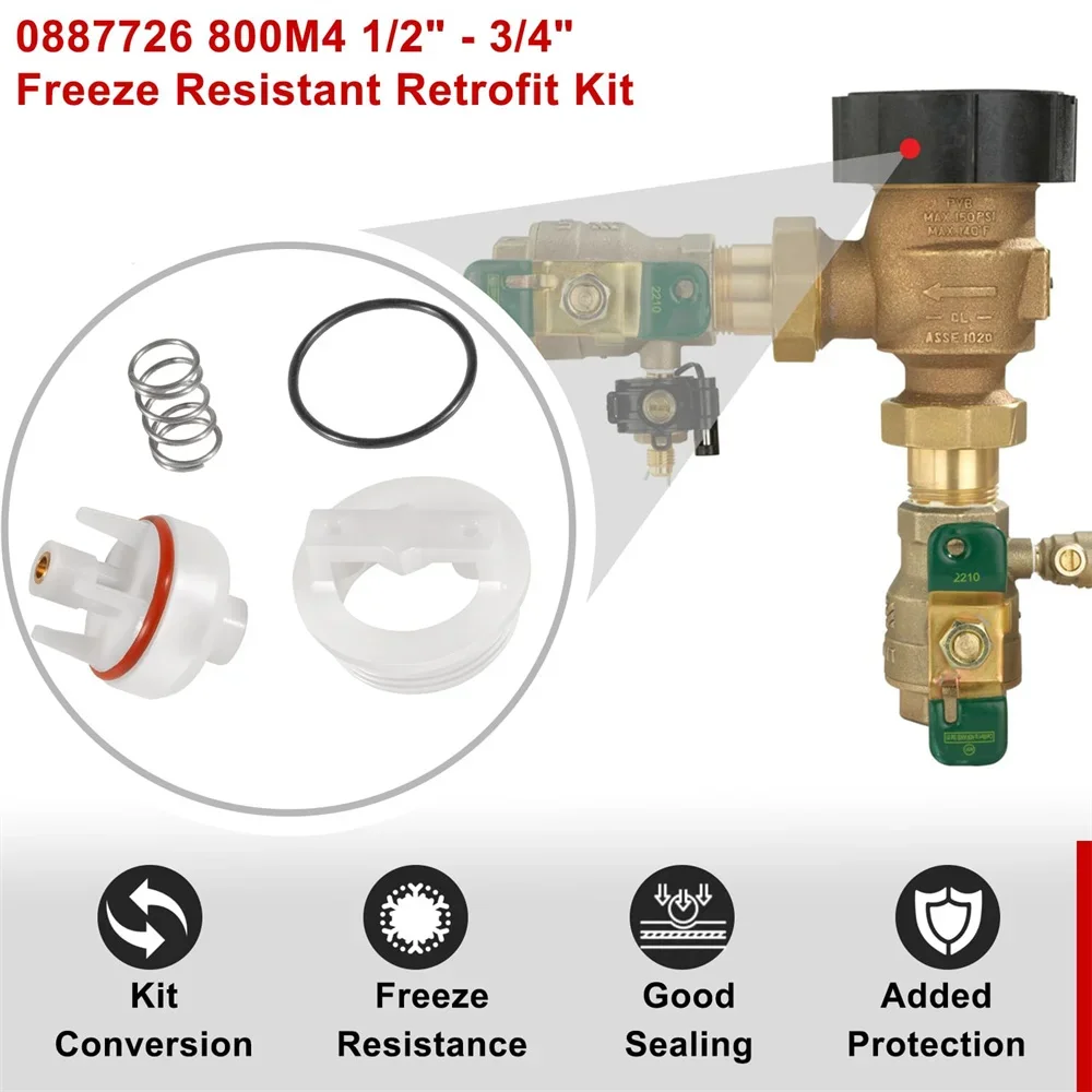 4Pcs Retrofit Kits to convert 800M4QT to 800M4FR, Replacement for Watts 0887726 800M4 1/2