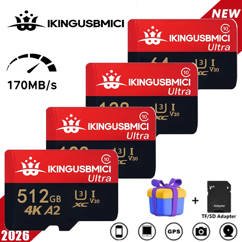 32/64/128/256/512gb Mini Tf Drone Tf Flash Card Flash Class10 Memory Quality Fast Premium Reliable High Quality Durable Class 10